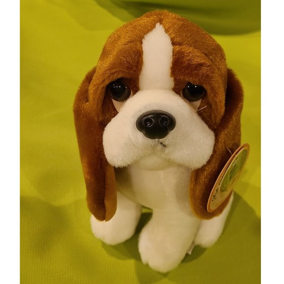 New Honeyway sad Sam basset hound Puppy/dog Soft classic Plush Stuffed toy 8" in - Picture 1 of 12